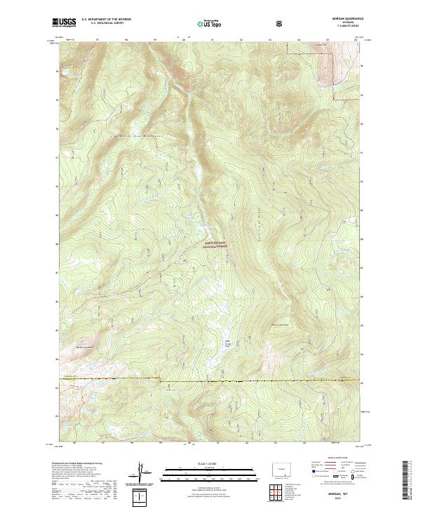 Morgan, WY — USGS 7.5-minute topo (2021)