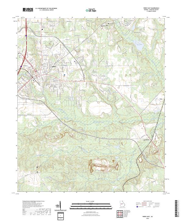 Perry East, GA — USGS 7.5-minute topo (2024)
