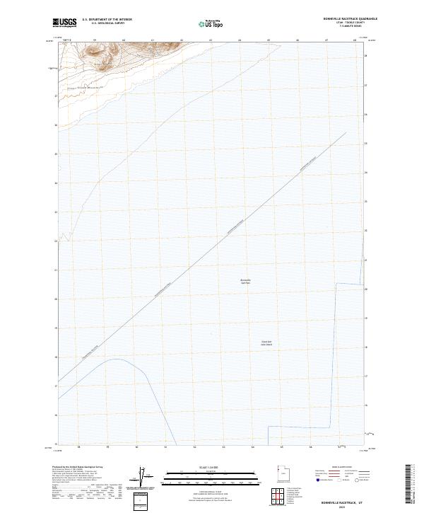 Bonneville Racetrack, UT — USGS 7.5-minute topo (2023)