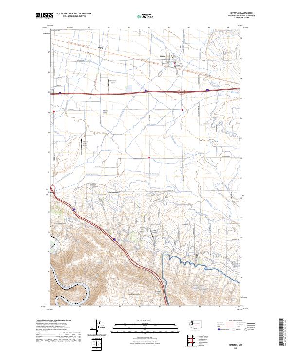 Kittitas, WA — USGS 7.5-minute topo (2023)