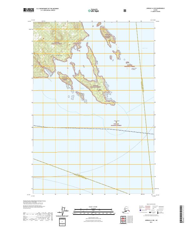 Juneau A-4 NE, AK — USGS 7.5-minute topo (2021)
