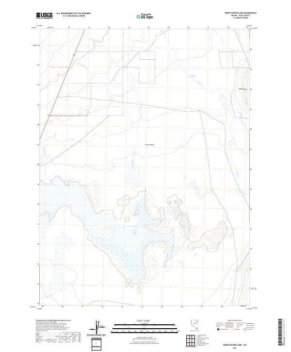 Snow Water Lake, NV — USGS 7.5-minute topo (2021)