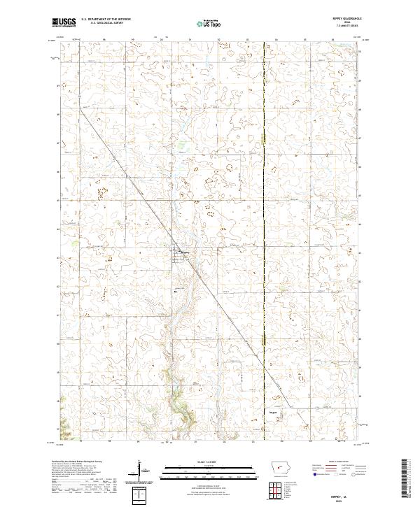 Rippey, IA — USGS 7.5-minute topo (2022)