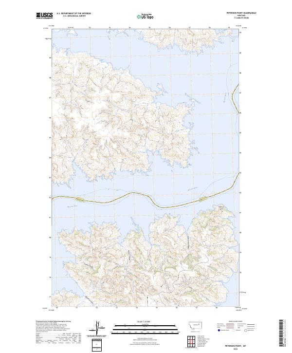 Peterson Point, MT — USGS 7.5-minute topo (2024)