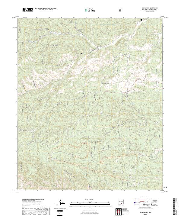 Bear Spring, NM — USGS 7.5-minute topo (2023)