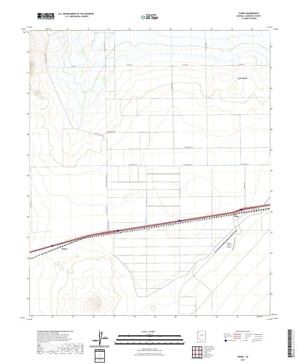 Theba, AZ — USGS 7.5-minute topo (2021)