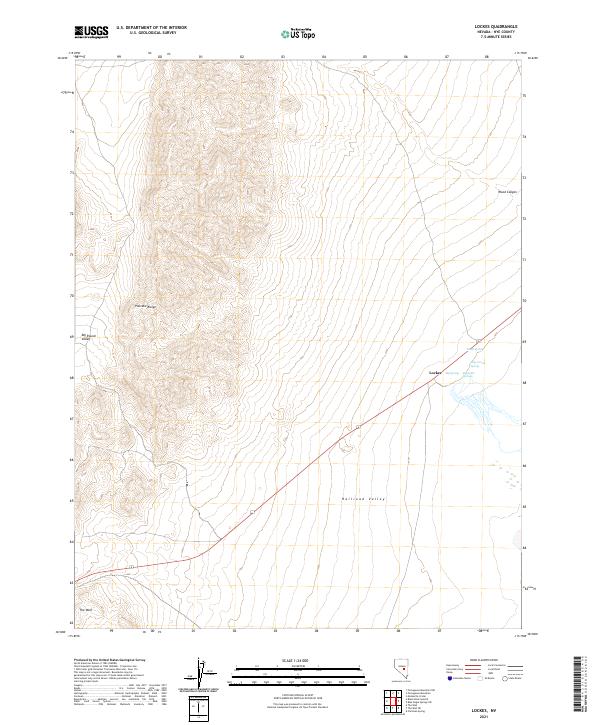 Lockes, NV — USGS 7.5-minute topo (2021)