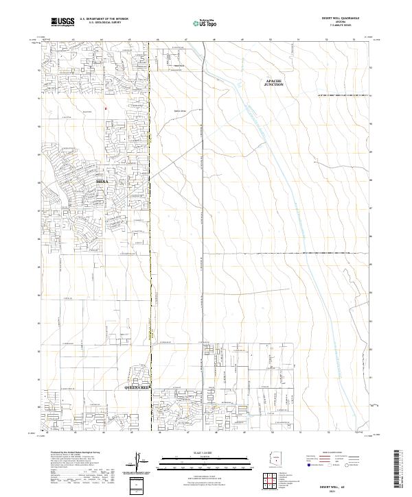 Desert Well, AZ — USGS 7.5-minute topo (2021)