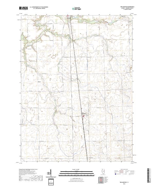 Wellington, IL — USGS 7.5-minute topo (2024)