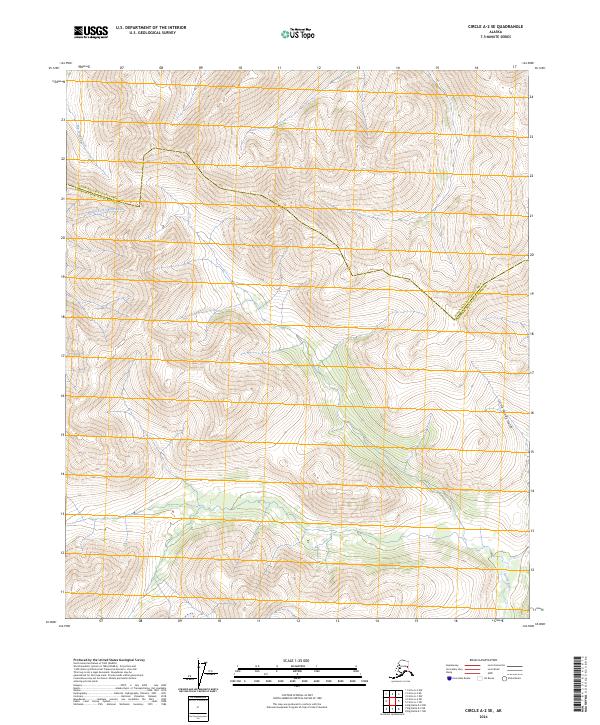 Circle A-2 SE, AK — USGS 7.5-minute topo (2024)
