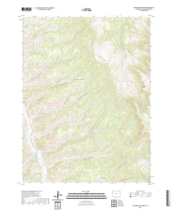 Philadelphia Creek, CO — USGS 7.5-minute topo (2022)
