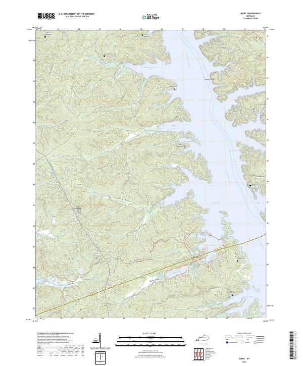 Mont, KY — USGS 7.5-minute topo (2022)