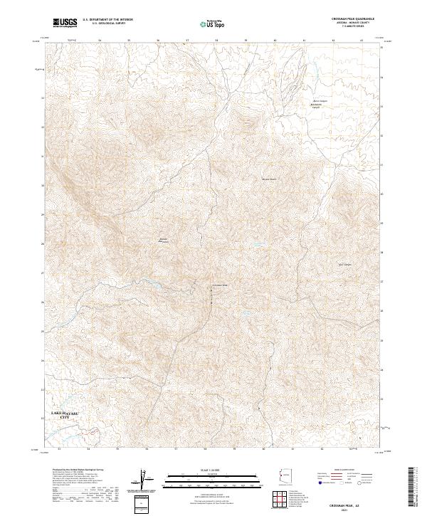 Crossman Peak, AZ — USGS 7.5-minute topo (2021)