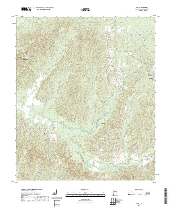 Miller, AL — USGS 7.5-minute topo (2024)