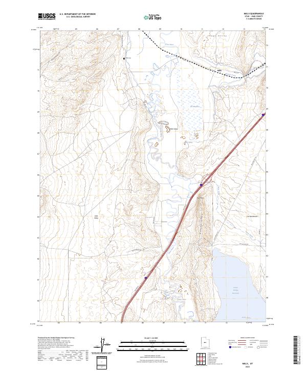 Mills, UT — USGS 7.5-minute topo (2023)