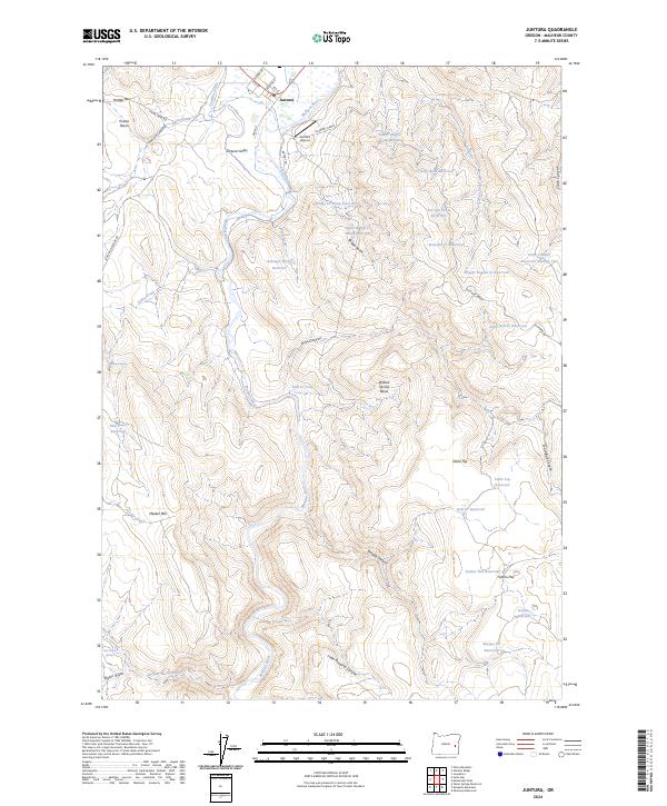 Juntura, OR — USGS 7.5-minute topo (2024)