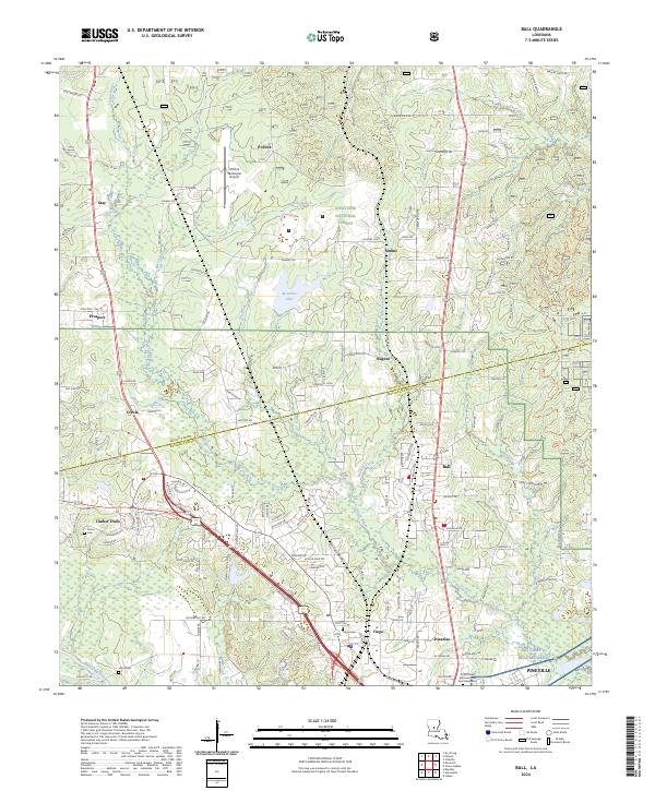 Ball, LA — USGS 7.5-minute topo (2024)