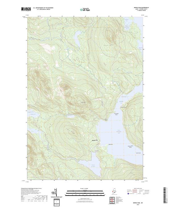 Middle Dam, ME — USGS 7.5-minute topo (2024)