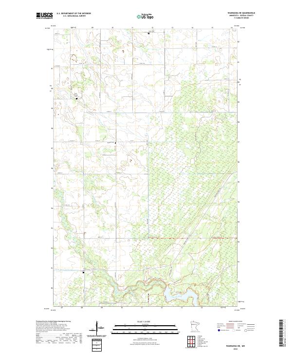 Wannaska NE, MN — USGS 7.5-minute topo (2022)