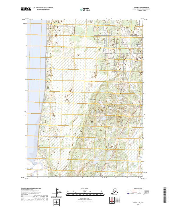 Kenai B-4 NE, AK — USGS 7.5-minute topo (2024)