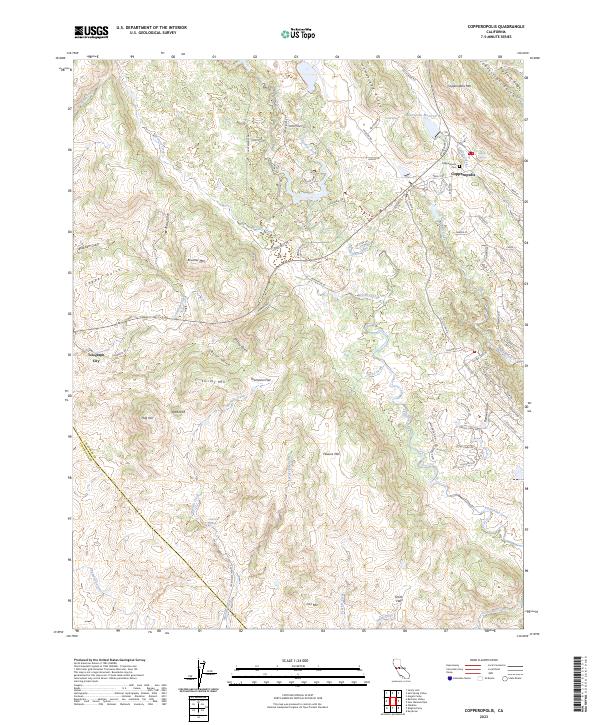 Copperopolis, CA — USGS 7.5-minute topo (2023)