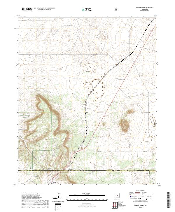 Corona North, NM — USGS 7.5-minute topo (2023)