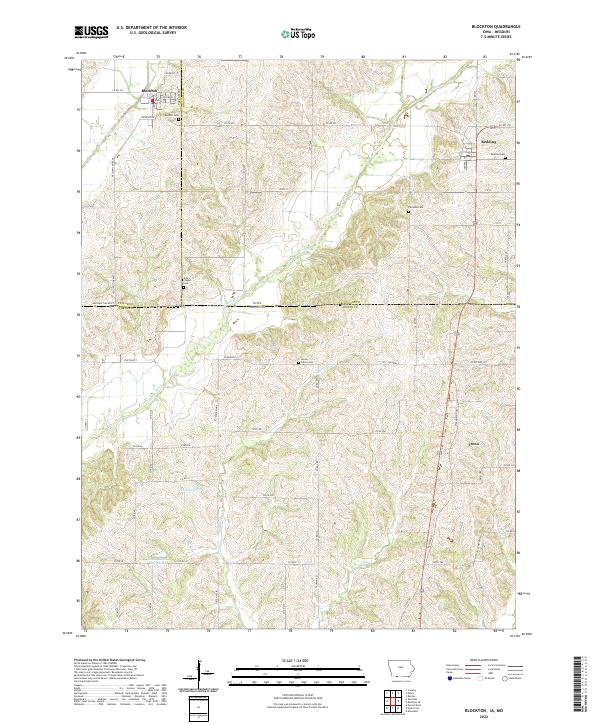 Blockton, IA-MO — USGS 7.5-minute topo (2022)