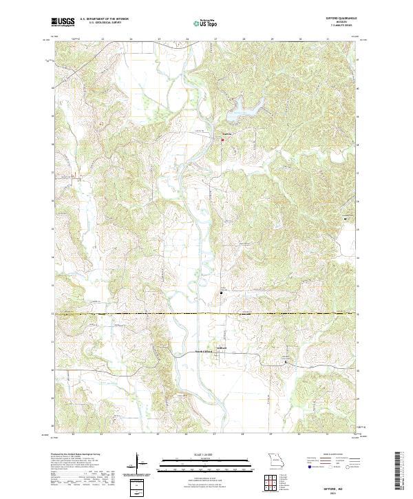 Gifford, MO — USGS 7.5-minute topo (2021)