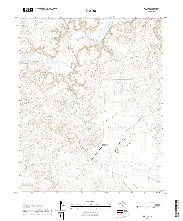 Vat Camp, TX — USGS 7.5-minute topo (2022)