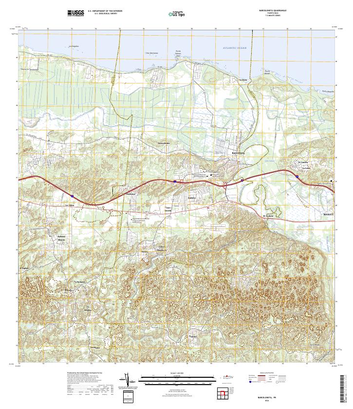 Barceloneta, PR — USGS 7.5-minute topo (2024)