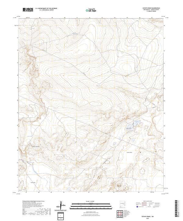 Coyote Draw, NM — USGS 7.5-minute topo (2023)