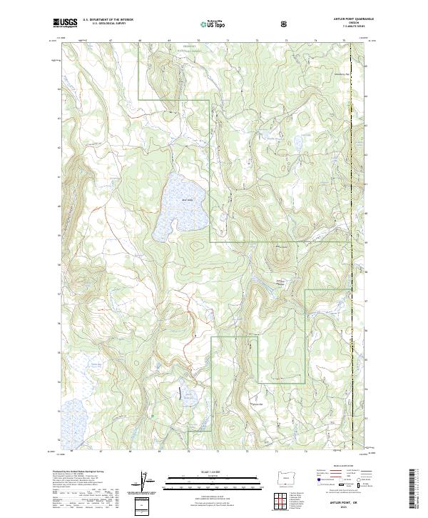 Antler Point, OR — USGS 7.5-minute topo (2023)