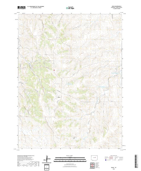 Bijou, CO — USGS 7.5-minute topo (2022)