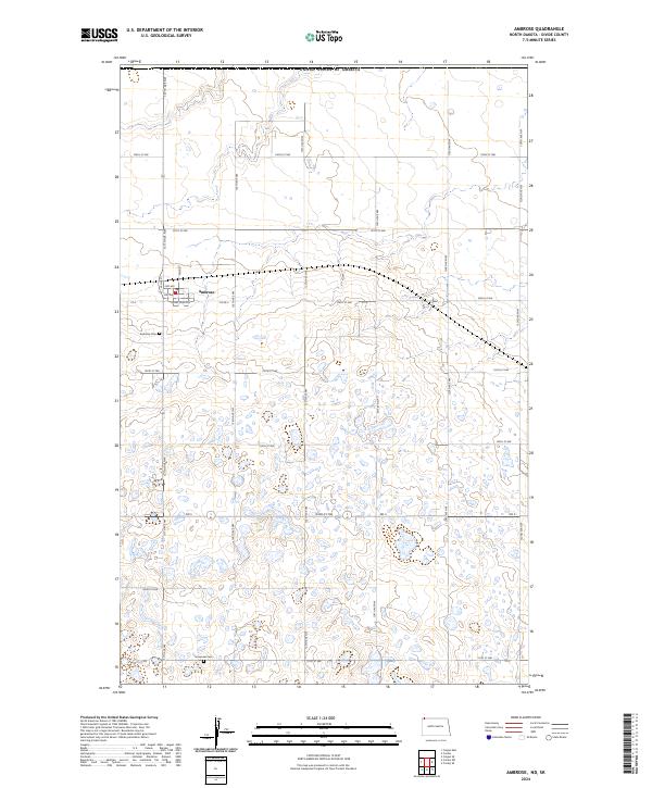Ambrose, ND-SK — USGS 7.5-minute topo (2024)