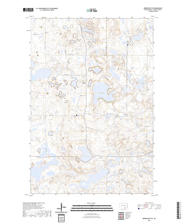 Merricourt SW, ND — USGS 7.5-minute topo (2024)