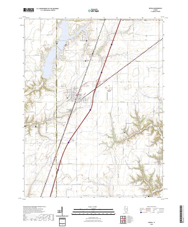 Neoga, IL — USGS 7.5-minute topo (2024)
