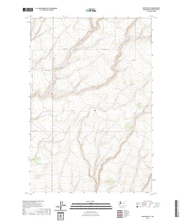 Whitstran SE, WA — USGS 7.5-minute topo (2023)