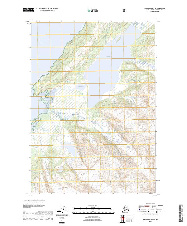 Anchorage A-3 SE, AK — USGS 7.5-minute topo (2023)