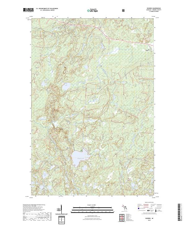 Gogebic, MI — USGS 7.5-minute topo (2023)