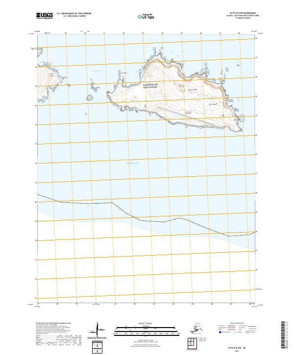 Attu B-0 NW, AK — USGS 7.5-minute topo (2021)