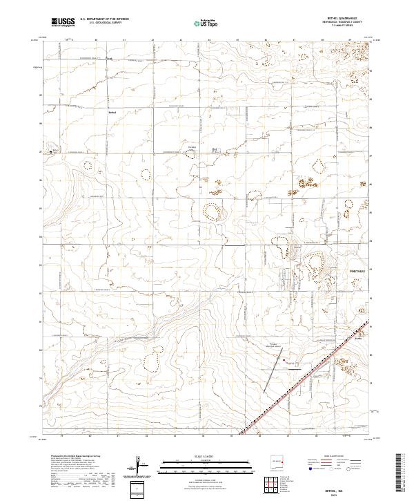 Bethel, NM — USGS 7.5-minute topo (2023)