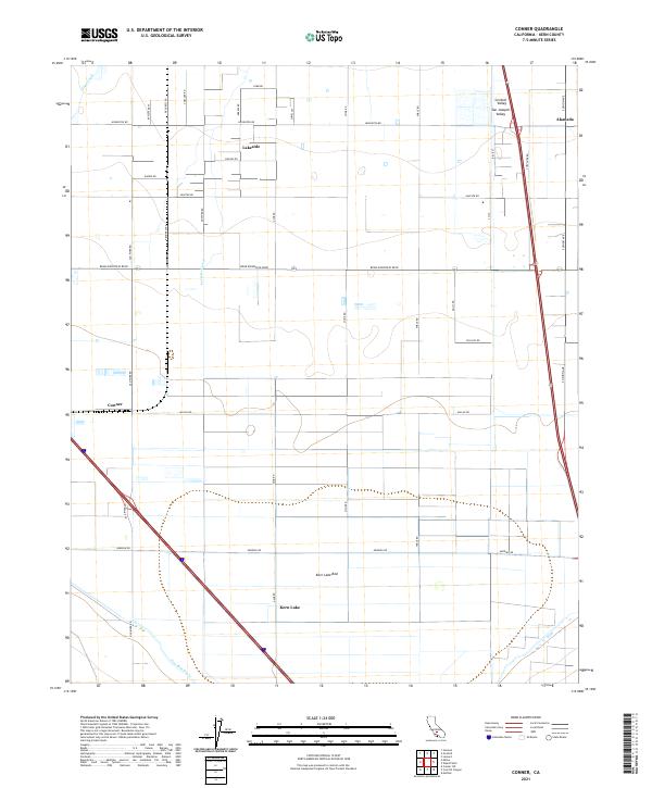 Conner, CA — USGS 7.5-minute topo (2021)