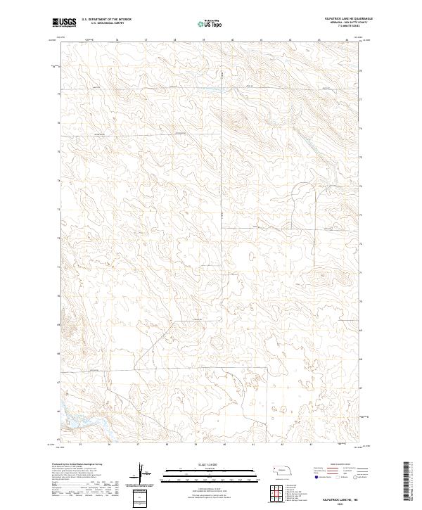 Kilpatrick Lake NE, NE — USGS 7.5-minute topo (2021)
