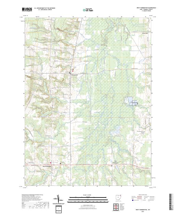 West Farmington, OH — USGS 7.5-minute topo (2023)