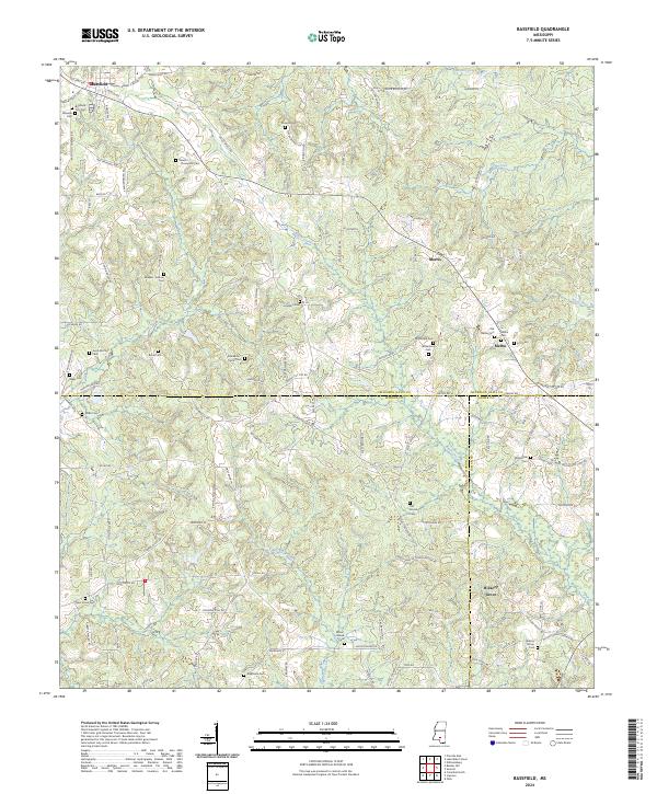 Bassfield, MS — USGS 7.5-minute topo (2024)