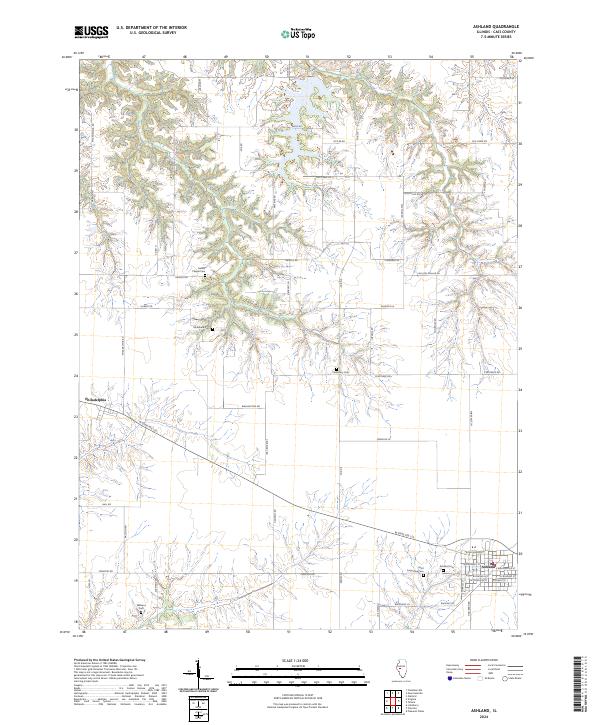 Ashland, IL — USGS 7.5-minute topo (2024)