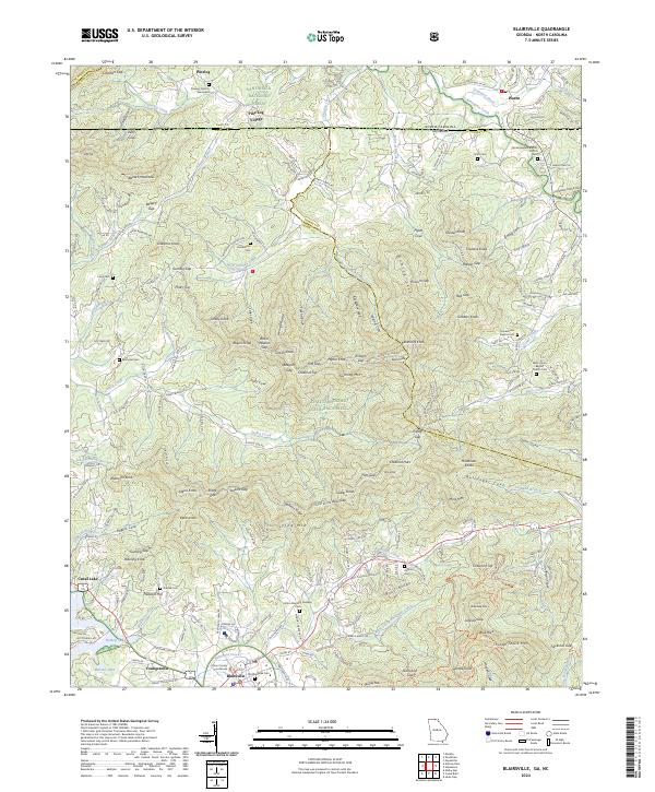 Blairsville, GA-NC — USGS 7.5-minute topo (2024)