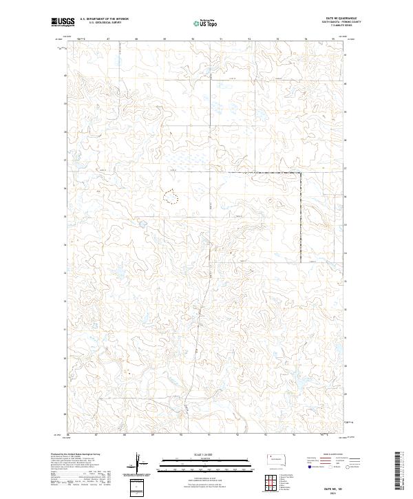 Date NE, SD — USGS 7.5-minute topo (2021)