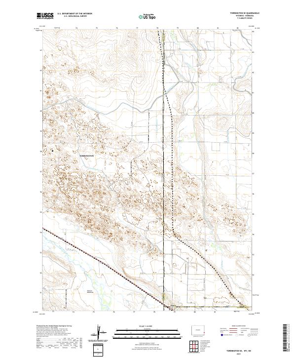 Torrington SE, WY-NE — USGS 7.5-minute topo (2021)