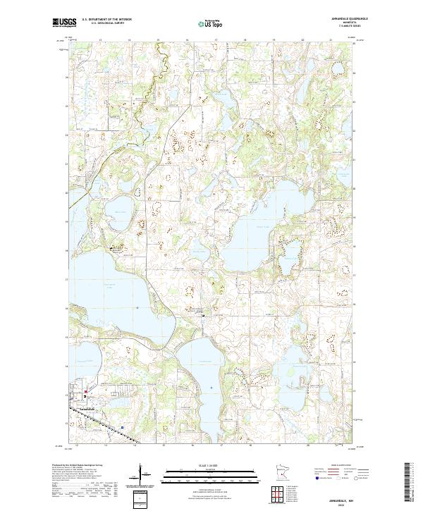 Annandale, MN — USGS 7.5-minute topo (2022)